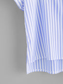 Pijo Striped Embroidery Blouse