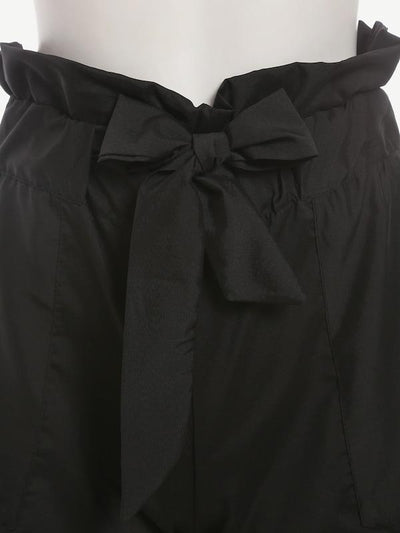 Ruffle<b style="color:White;"><font size="1"> -</font></b>Waist<b style="color:White;"><font size="1"> -</font></b>Self Tie Paperbag Shorts