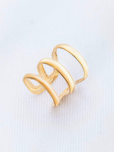 Gold<b style="color:White;"><font size="1"> -</font></b>Hollow Out Ear Cuff