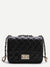 Black<b style="color:White;"><font size="1"> -</font></b>Twist Lock Crossbody Bag