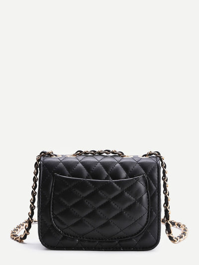 Black<b style="color:White;"><font size="1"> -</font></b>Twist Lock Crossbody Bag