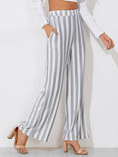 Posh Striped Wide Leg Pants