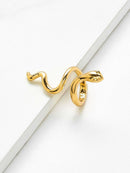 Smooth<b style="color:White;"><font size="1"> -</font></b>Snake Design Ring 1pc