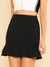 Flounce<b style="color:White;"><font size="1"> -</font></b>Hem Solid Skirt