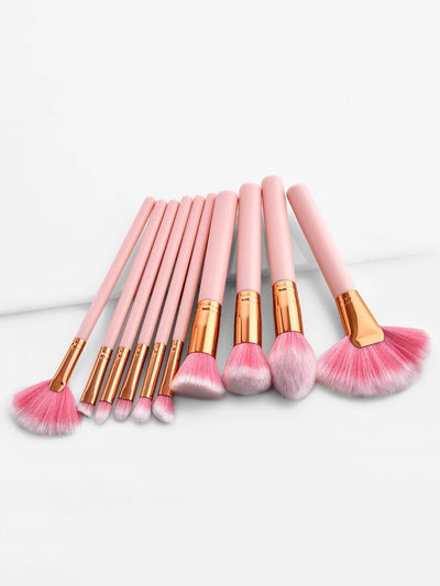 Soft<b style="color:White;"><font size="1"> -</font></b>Makeup Brush Set 10pcs