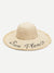 Embroidered<b style="color:White;"><font size="1"> -</font></b>Letter Straw Hat