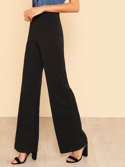 Flare<b style="color:White;"><font size="1"> -</font></b>Leg Solid Pants