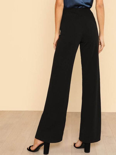 Flare<b style="color:White;"><font size="1"> -</font></b>Leg Solid Pants