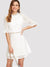 Flounce<b style="color:White;"><font size="1"> -</font></b>Sleeve Schiffy Dress