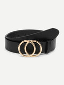 Double<b style="color:White;"><font size="1"> -</font></b>Circle Buckle Belt