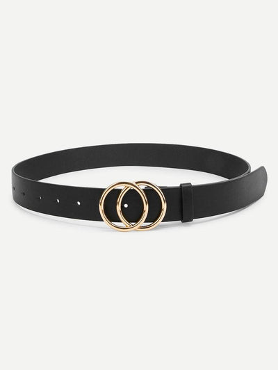 Double<b style="color:White;"><font size="1"> -</font></b>Circle Buckle Belt