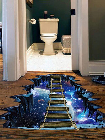 3D<b style="color:White;"><font size="1"> -</font></b>Galaxy Floor Sticker