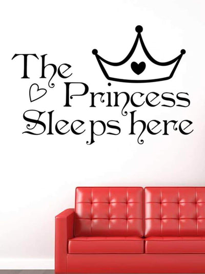 Crown<b style="color:White;"><font size="1"> -</font></b>& Slogan Wall Sticker