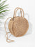 Round<b style="color:White;"><font size="1"> -</font></b>Straw Crossbody Bag