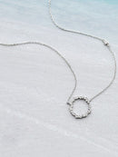 Rhinestone<b style="color:White;"><font size="1"> -</font></b>Ring Pendant Chain Necklace