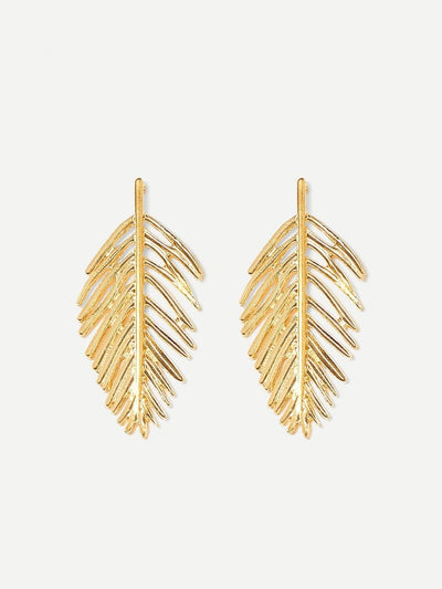 Leaf<b style="color:White;"><font size="1"> -</font></b>Shaped<b style="color:White;"><font size="1"> -</font></b>Design Drop Earrings 1pair