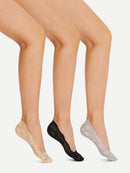 Lace<b style="color:White;"><font size="1"> -</font></b>Invisible Socks 3Pairs