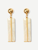 Bar<b style="color:White;"><font size="1"> -</font></b>&<b style="color:White;"><font size="1"> -</font></b>Ball Design Drop Earrings 1pair