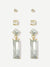 Crystal<b style="color:White;"><font size="1"> -</font></b>Bar<b style="color:White;"><font size="1"> -</font></b>Stud & Drop Earrings 3pairs