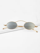 Top<b style="color:White;"><font size="1"> -</font></b>Bar Oval Lens Sunglasses