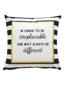 Striped<b style="color:White;"><font size="1"> -</font></b>Detail<b style="color:White;"><font size="1"> -</font></b>Slogan Print Pillowcase 1pc