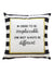 Striped<b style="color:White;"><font size="1"> -</font></b>Detail<b style="color:White;"><font size="1"> -</font></b>Slogan Print Pillowcase 1pc