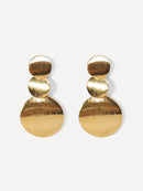 Layered<b style="color:White;"><font size="1"> -</font></b>Disc Drop Earrings 1pair