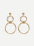 Double<b style="color:White;"><font size="1"> -</font></b>Layered<b style="color:White;"><font size="1"> -</font></b>Circle Hoop Drop Earrings 1pair