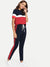 Color-block<b style="color:White;"><font size="1"> -</font></b>Tee<b style="color:White;"><font size="1"> -</font></b>& Drawstring Waist Pants Set