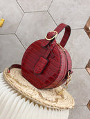 Croc<b style="color:White;"><font size="1"> -</font></b>Pattern Round Chain Bag