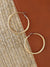 Medium<b style="color:White;"><font size="1"> -</font></b>Sized Gold Hoop Earrings