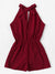 Drawstring<b style="color:White;"><font size="1"> -</font></b>Waist Knot Back Jumpsuit