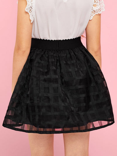 Girls<b style="color:White;"><font size="1"> -</font></b>A-Line Mesh Skirt