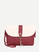 Two<b style="color:White;"><font size="1"> -</font></b>Tone Flap Bag