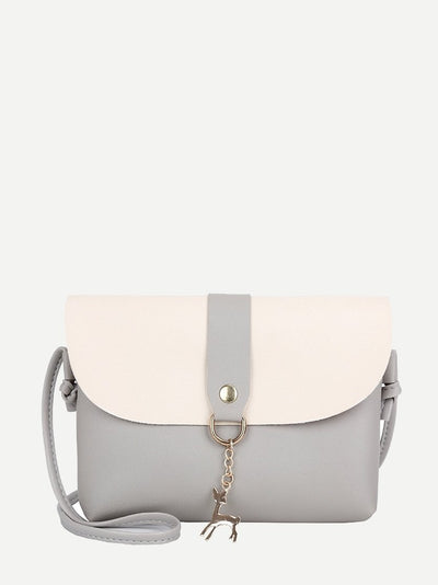 Two<b style="color:White;"><font size="1"> -</font></b>Tone Flap Bag