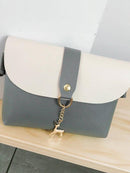 Two<b style="color:White;"><font size="1"> -</font></b>Tone Flap Bag