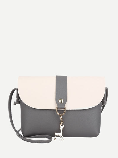 Two<b style="color:White;"><font size="1"> -</font></b>Tone Flap Bag