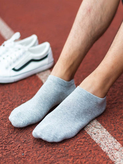 Men<b style="color:White;"><font size="1"> -</font></b>Plain Ankle Sock 5pairs