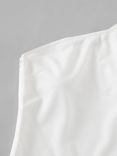 One<b style="color:White;"><font size="1"> -</font></b>Shoulder<b style="color:White;"><font size="1"> -</font></b>Layered Flounce Sleeve Top