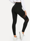 Mesh Contrast Leggings