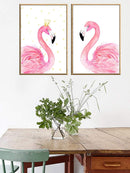 Flamingo<b style="color:White;"><font size="1"> -</font></b>Print Wall Art 2pcs