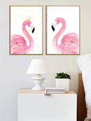 Flamingo<b style="color:White;"><font size="1"> -</font></b>Print Wall Art 2pcs