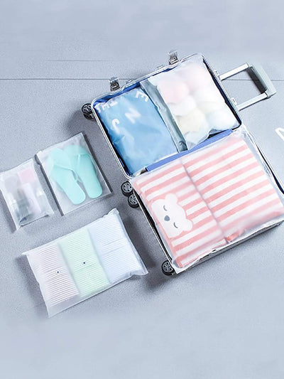 Clear<b style="color:White;"><font size="1"> -</font></b>Storage Bag Set 5pcs