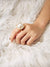 Faux<b style="color:White;"><font size="1"> -</font></b>Pearl Decorated Ring 1pc