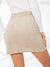 Lace<b style="color:White;"><font size="1"> -</font></b>Up<b style="color:White;"><font size="1"> -</font></b>Detail Flap Pocket Suede Skirt