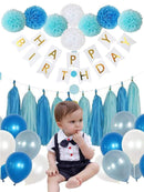 Birthday<b style="color:White;"><font size="1"> -</font></b>Balloon<b style="color:White;"><font size="1"> -</font></b>& Hanging Flag Set 43pcs