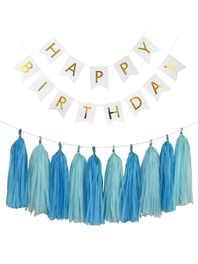 Birthday<b style="color:White;"><font size="1"> -</font></b>Balloon<b style="color:White;"><font size="1"> -</font></b>& Hanging Flag Set 43pcs