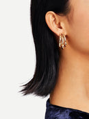 Multi<b style="color:White;"><font size="1"> -</font></b>Layered Hoop Earrings 1pair