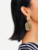 Snakeskin<b style="color:White;"><font size="1"> -</font></b>Pattern<b style="color:White;"><font size="1"> -</font></b>Textured Drop Earrings 1pair