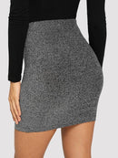 High<b style="color:White;"><font size="1"> -</font></b>Waist Glitter Bodycon Skirt